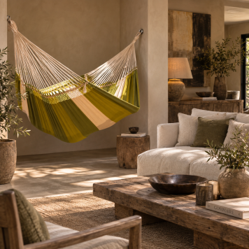 Hangmat Dunes Lime Large Macrame.