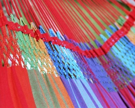 hammock rainbow closeup